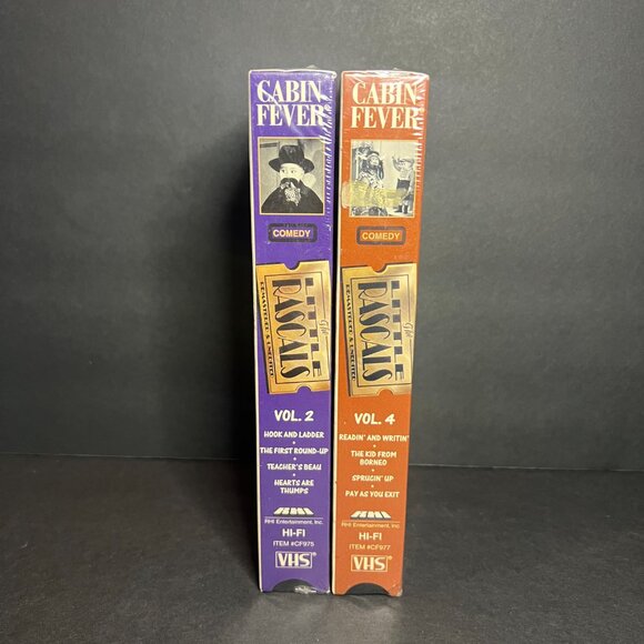 Set of 2 SEALED 1994 VHS The Little Rascals Vol 2 and 4 Remastered & Unedited - Picture 4 of 7